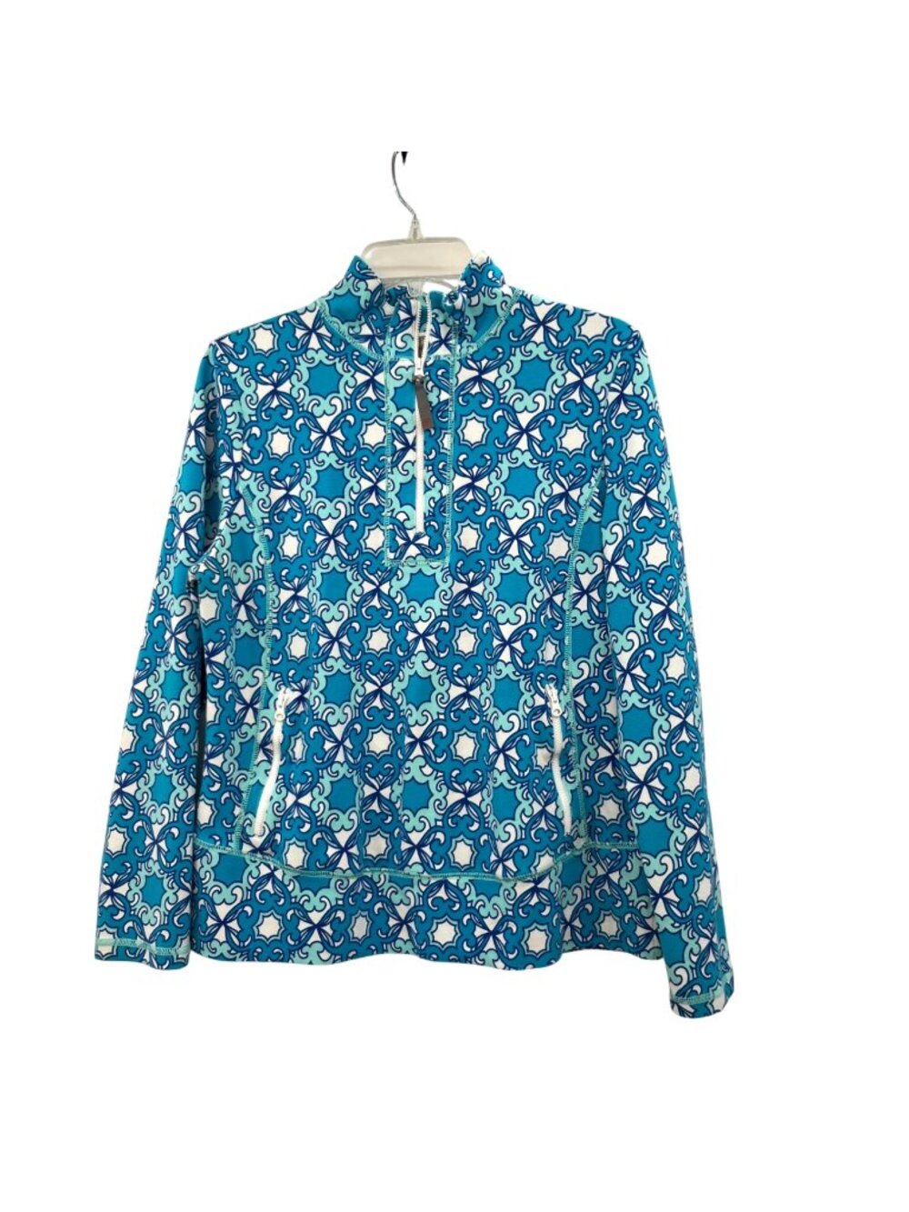 T for Talbots Quarter Zip Pullover Top Womens L Used